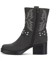 Sun + Stone Women's Norahh Moto Midshaft Booties, Created for Macy's