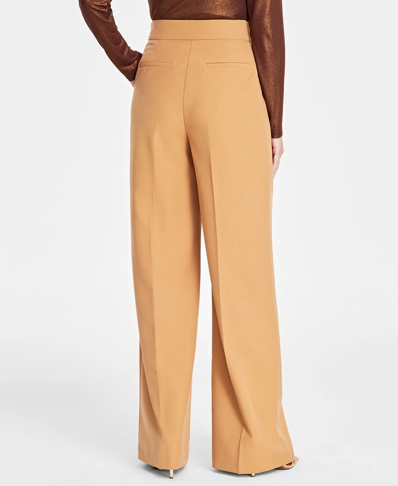 I.n.c. International Concepts Women's High-Rise Button Trousers, Created for Macy's