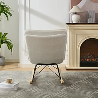 Deluxe Rocking Chair with Versatile Style Dimensions 37.8''H x 28.3''W x 25.6''D