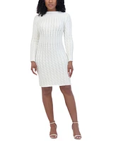 Jessica Howard Women's Long-Sleeve Sweater Dress