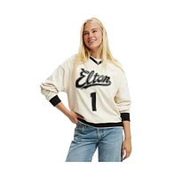 Cotton On Women's Elton John V Neck Sweatshirt