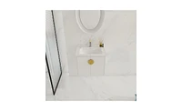 Slickblue Soft-Close Doors Bathroom Vanity with Sink, Ideal for Small Bathrooms