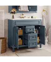 Slickblue Bathroom Vanity with Top Sink for Elegant and Functional Design