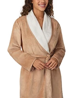 Cuddl Duds Women's Shawl-Collar Long Wrap Robe