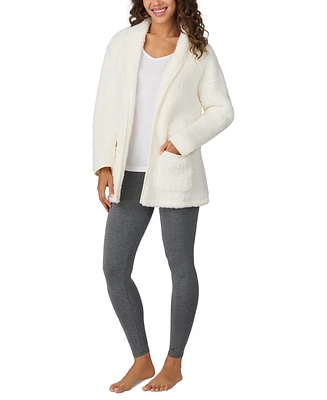 Cuddl Duds Women's Open-Front Shawl-Collar Cardigan