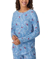 Cuddl Duds Women's 2-Pc. Printed Jogger Pajamas Set