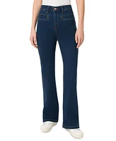 Jones New York Petite Lexington Mis-Rise Flared-Leg Jeans