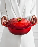 Le Creuset Holly Collection Enameled Cast Iron 4.5 Qt. Traditional Chef's Oven with Lid