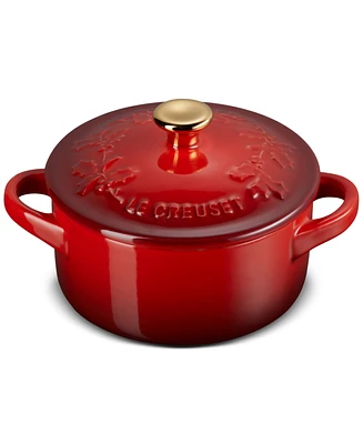 Le Creuset Stoneware Holly Collection 8-Oz. Mini Cocotte