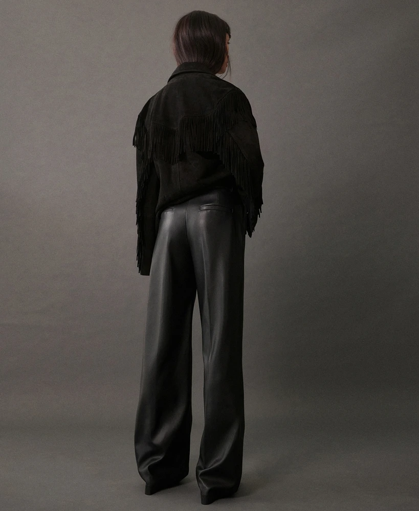 Mango Women's Wide Leg Pants
