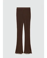 Mango Women's Flared Knitted Pants