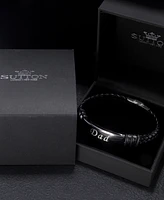 Rhona Sutton Silver Stylish Dad Stainless Steel Bracelet