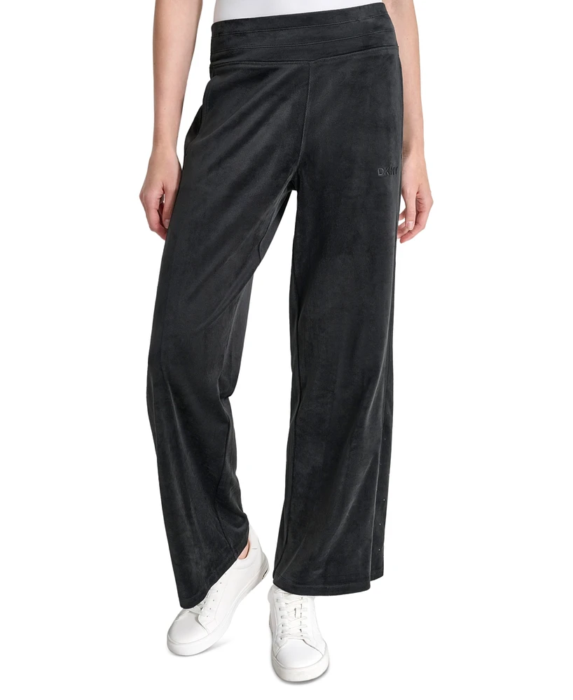 Dkny Sport Women's Wide-Leg Rhinestone Pants