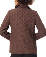 Jones New York Women's Diamond-Quilted Button-Up Jacket