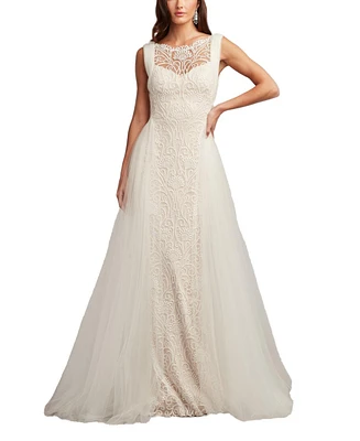 Tadashi Shoji Women's Alamo Dot Embroidered Bridal Gown