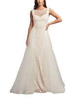 Tadashi Shoji Women's Alamo Dot Embroidered Bridal Gown