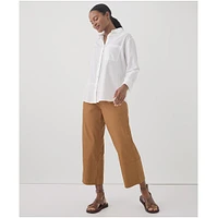 Pact Women's Organic Cotton Daily Twill Crop Pant