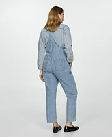 Mango Women's Maternity Denim Dungarees