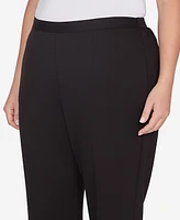 Alfred Dunner Plus Runway Ready Pull On Ponte Average Length Pants