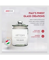 Amici Home Stockholm Glass Round Canister - Storage