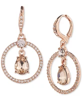 Givenchy Pave & Pear-Shape Crystal Orbital Drop Earrings