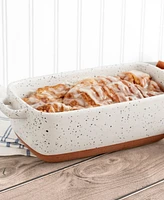 Denmark Tools for Cooks Speckled Stoneware 1.7-Qt. Loaf Pan