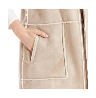 Frye Women's Kourtney Faux Shearling Hooded Vest