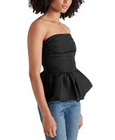 Steve Madden Women's Amari Strapless Bubble-Hem Top