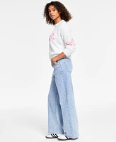 Madden Girl Juniors' Wide-Leg Jeans