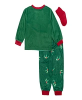 Bluey Toddler Boy Merry Everything Long Sleeve Pajama With Sock , 3-Piece Set