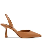 Steve Madden Women's Finlee Pointed-Toe Kitten-Heel Slingback Pumps