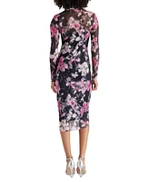 Steve Madden Women's Vivienne Floral Turtleneck Dress