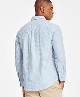 Tommy Hilfiger Men's Regular-Fit Striped Poplin Shirt