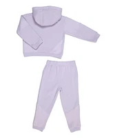 Bearpaw Girls 2 Piece Colorblock Sweatshirt and Joggers Outfit Set