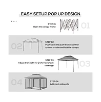 Slickblue Outdoor Pop-Up Canopy Gazebo for Easy Setup and Shade