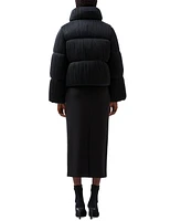 French Connection Women's Dinara Crinkle Puffer Coat