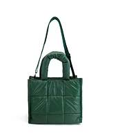 Like Dreams Evergreen Puffer Quilted Tote Bag