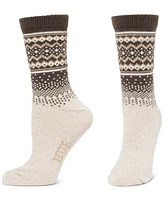 Hue Women's Geo Fair Isle Boot Socks