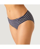 Free Country Women's Popcorn Stripe Bikini Bottoms