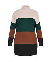 City Chic Women's Harper Sweater Dress