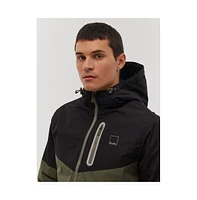 Bench Dna Men's Benja Color Block Hooded Jacket