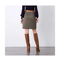 Etcetera Women's Ponte Jacquard Skirt Lattice