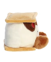 Aurora Mini Fudgey Heart S'more Palm Pals Adorable Plush Toy Brown 5"