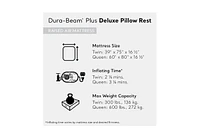 Intex Dura Beam Deluxe Pillow Raised Air Mattress Bed with Built In Pump