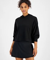 Id Ideology Women's Ribbed Drop-Shoulder Hoodie, Created for Macy's