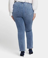 Nydj Plus High Rise Marilyn Straight Jeans