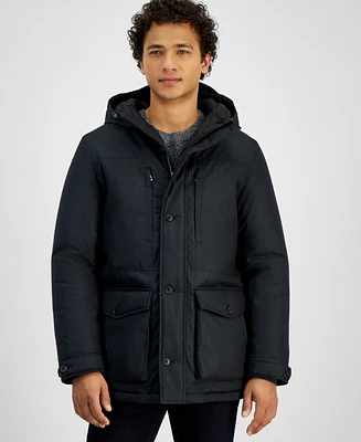 Michael Kors Men's Herringbone Hooded Parka