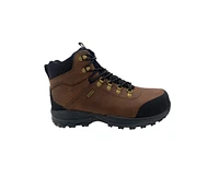 AdTec Men's Men 6" Work Hiker, waterproof, Tumble Leather, Brown