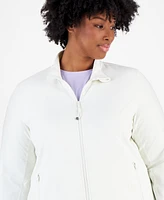 Id Ideology Plus Soft Flex Solid Full-Zip Jacket, Created for Macy's