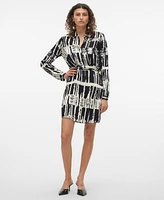 Vero Moda Women's Cindy Cleo Long-Sleeve Dress